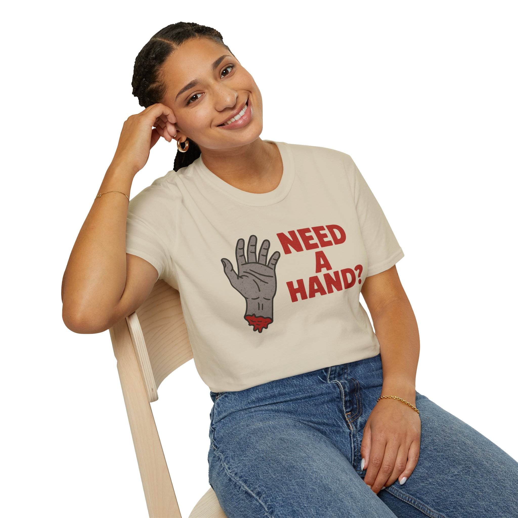 Need a Hand? Unisex Softstyle T-Shirt - Image 8