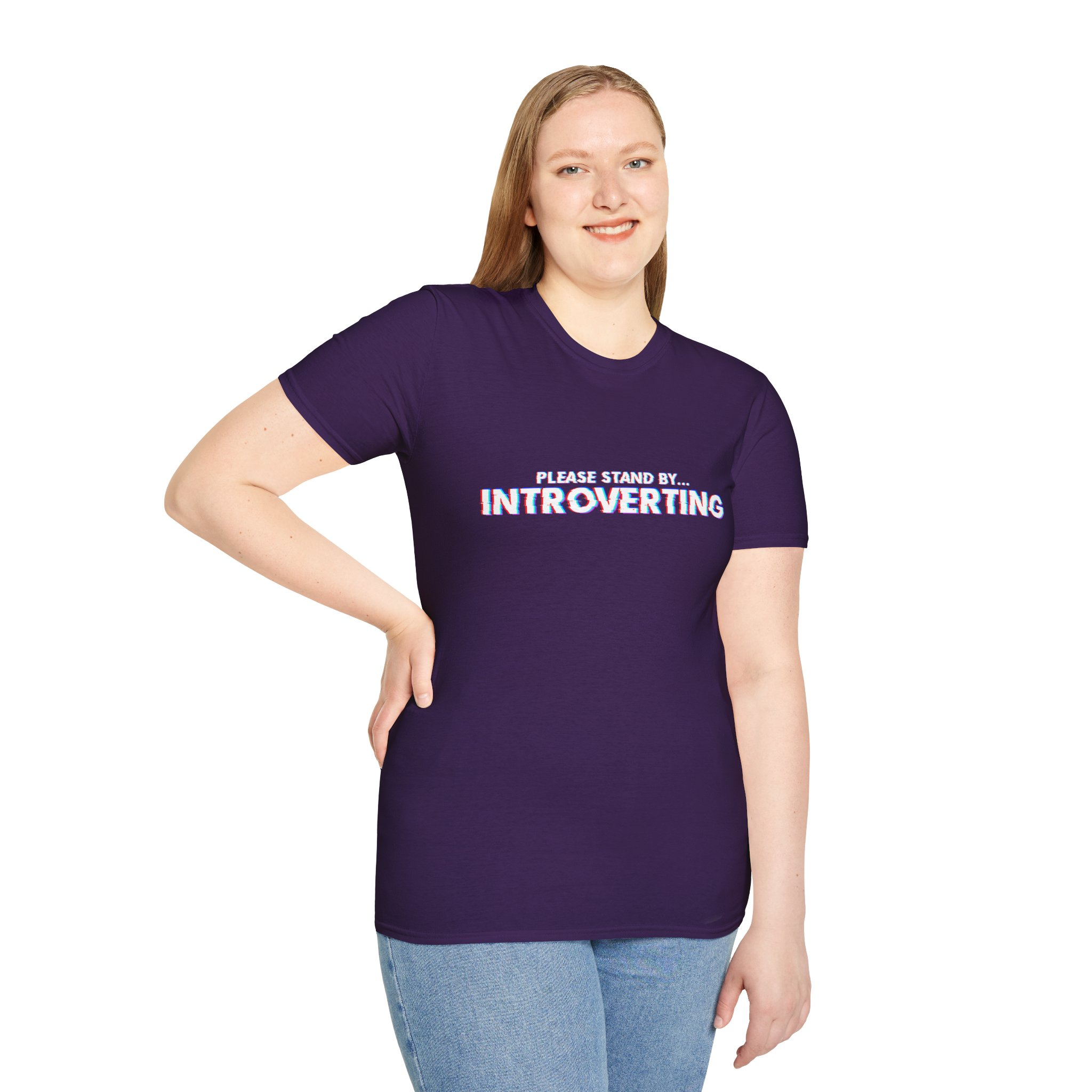 Introverting Unisex Softstyle T-Shirt - Image 10