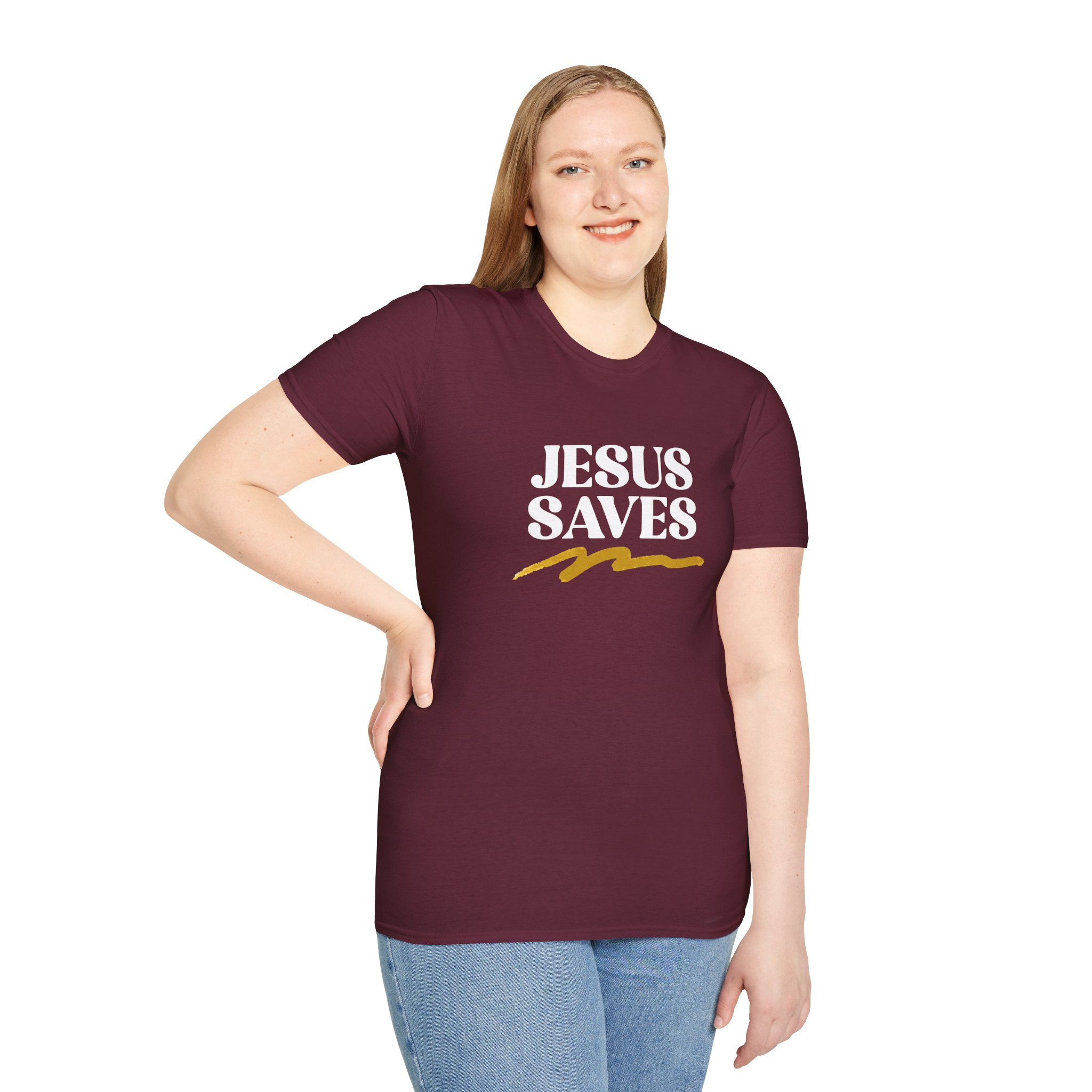 Jesus Saves Unisex T-Shirt - Image 4