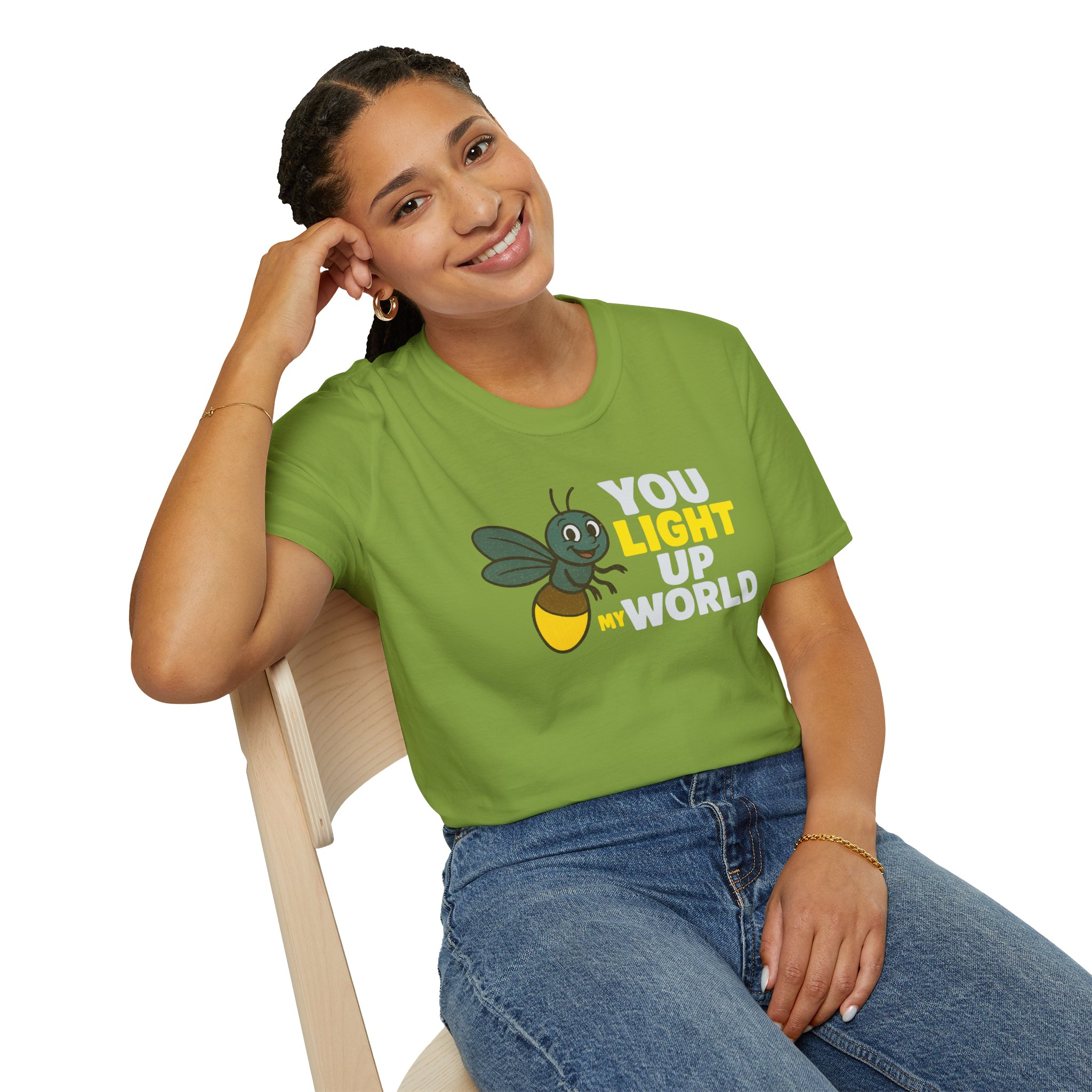 You Light Up My World (White) T-Shirt - Image 8