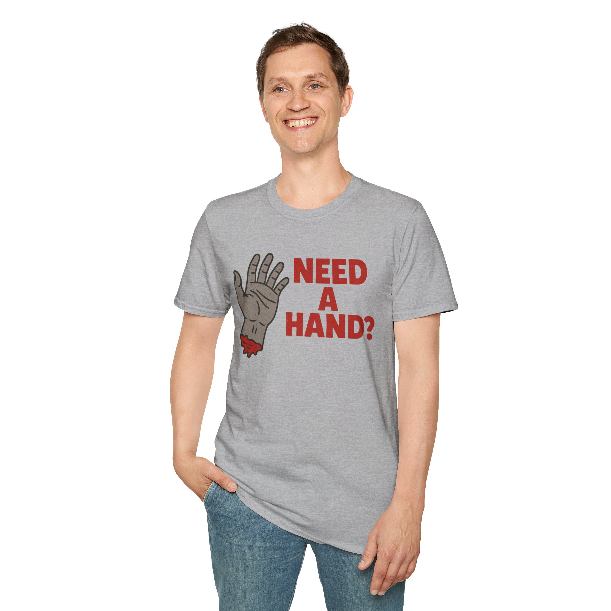 Need a Hand? Unisex Softstyle T-Shirt - Image 10