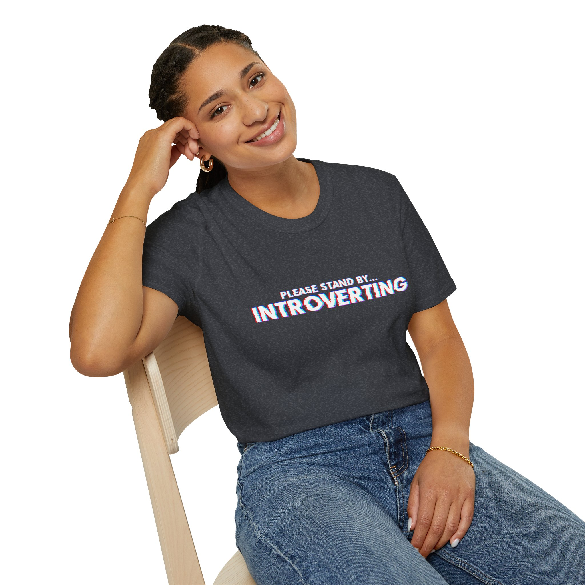 Introverting Unisex Softstyle T-Shirt - Image 6