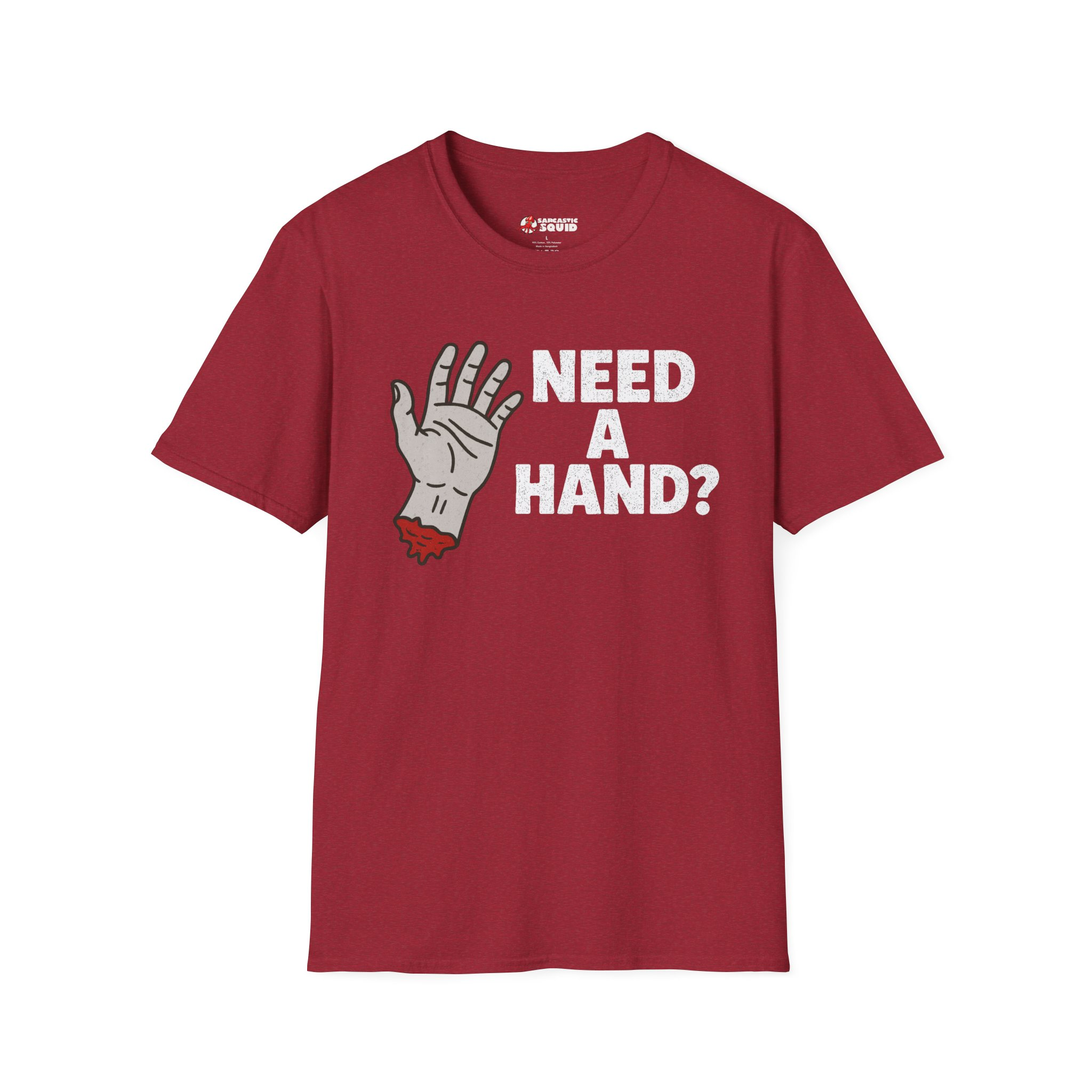 Need a Hand? (Light) Unisex Softstyle T-Shirt - Image 5