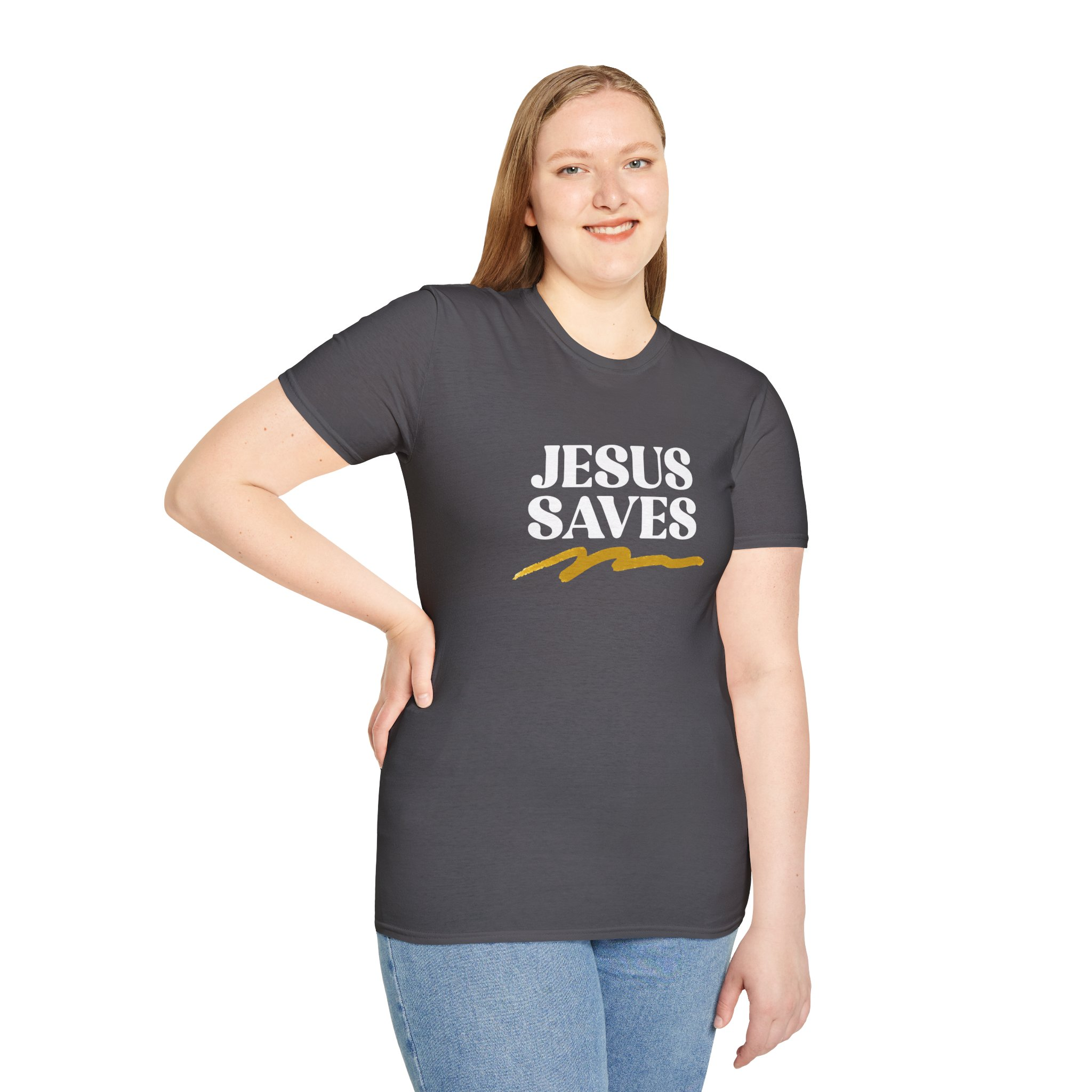 Jesus Saves Unisex T-Shirt - Image 8