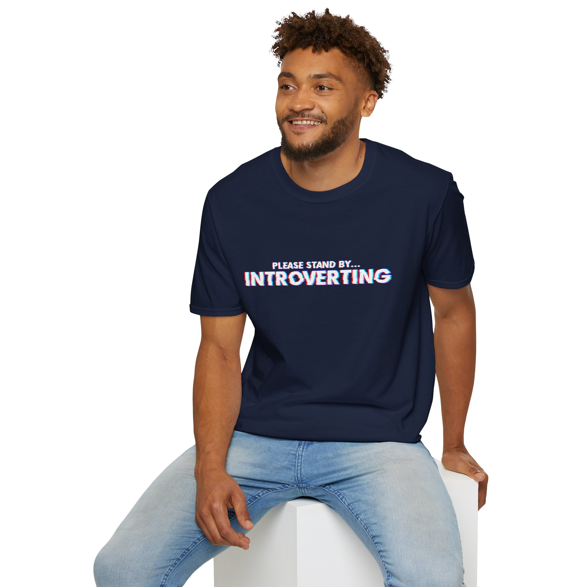 Introverting Unisex Softstyle T-Shirt - Image 8