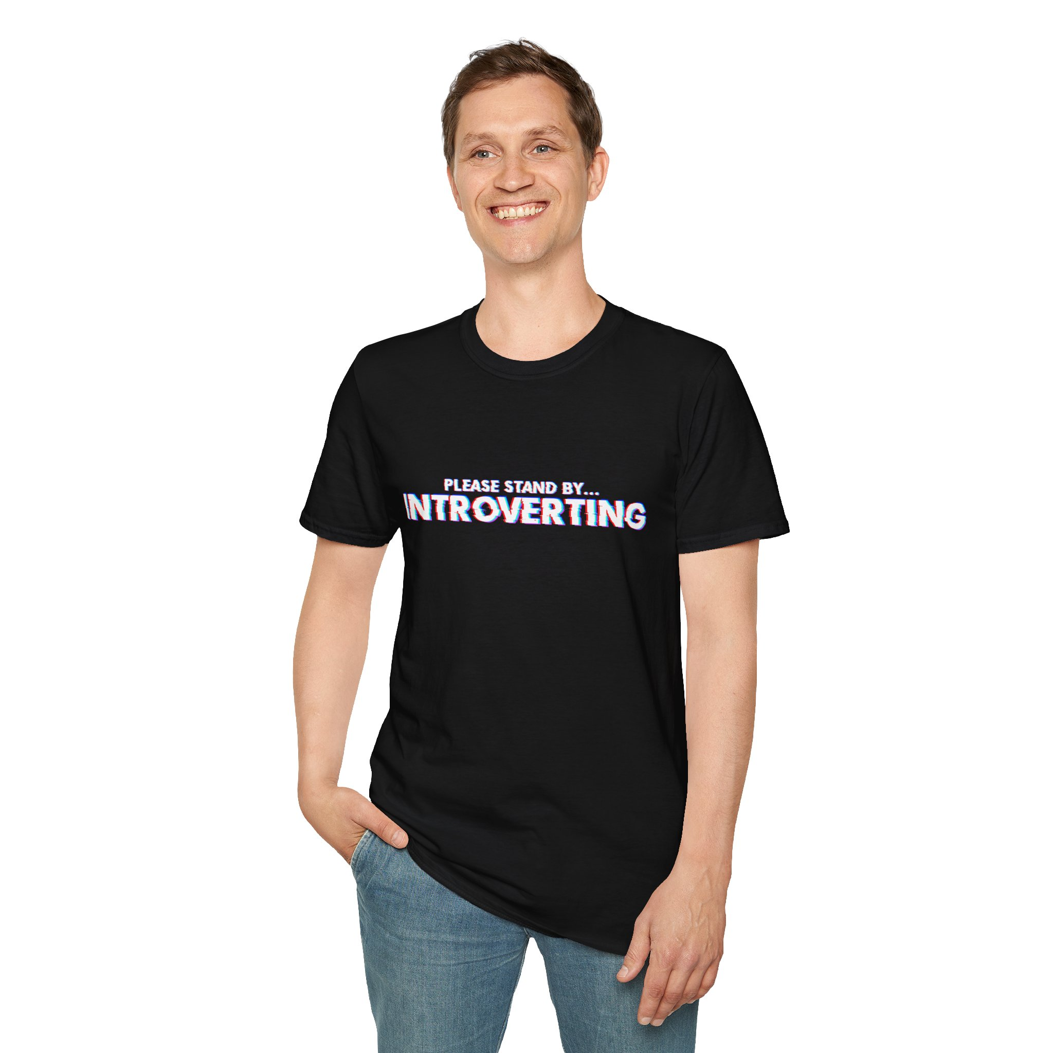 Introverting Unisex Softstyle T-Shirt - Image 2