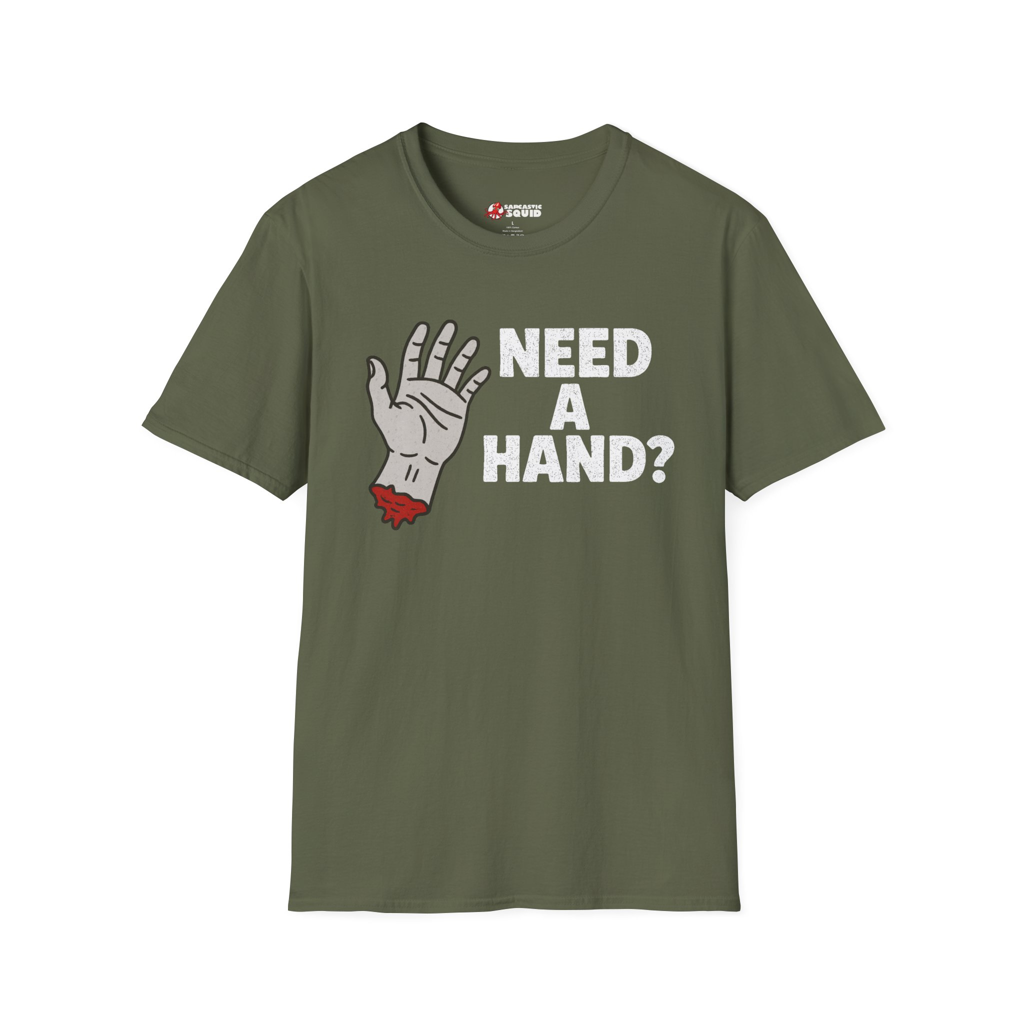 Need a Hand? (Light) Unisex Softstyle T-Shirt - Image 3