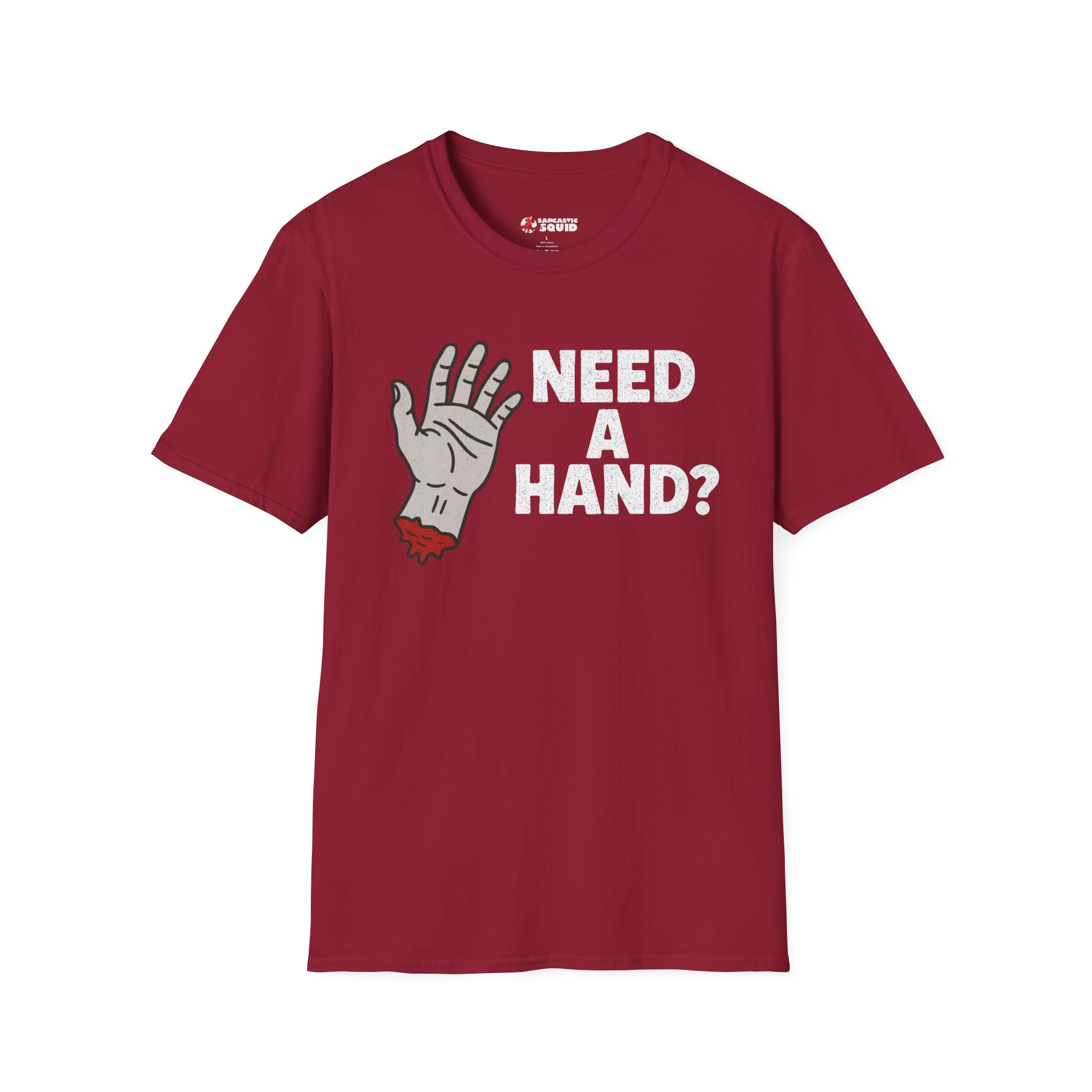 Need a Hand? (Light) Unisex Softstyle T-Shirt - Image 9