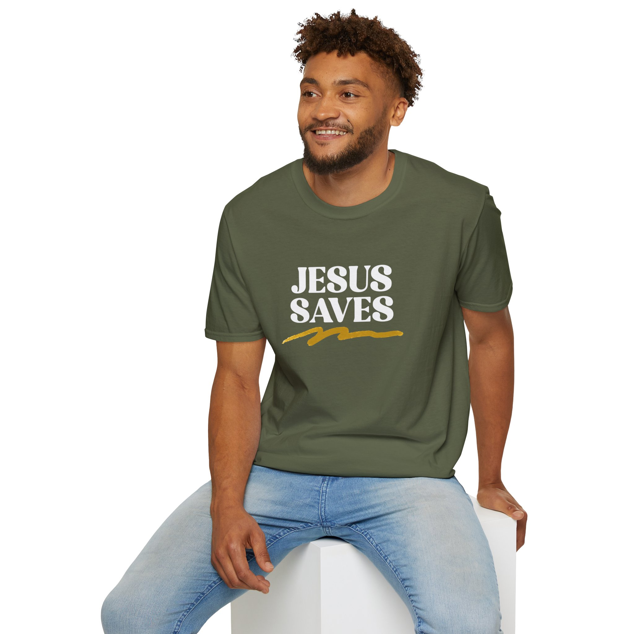 Jesus Saves Unisex T-Shirt - Image 6
