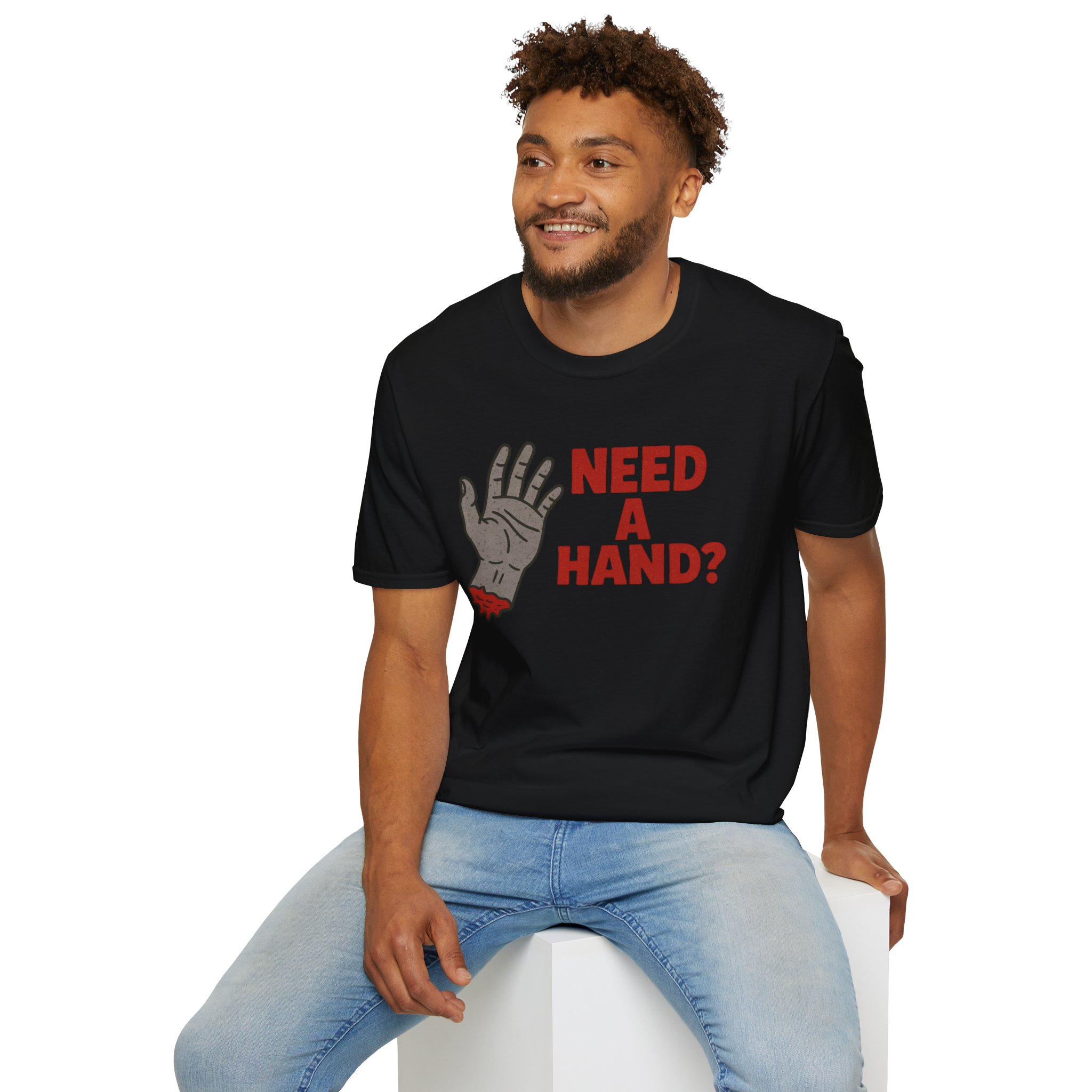 Need a Hand? Unisex Softstyle T-Shirt - Image 6