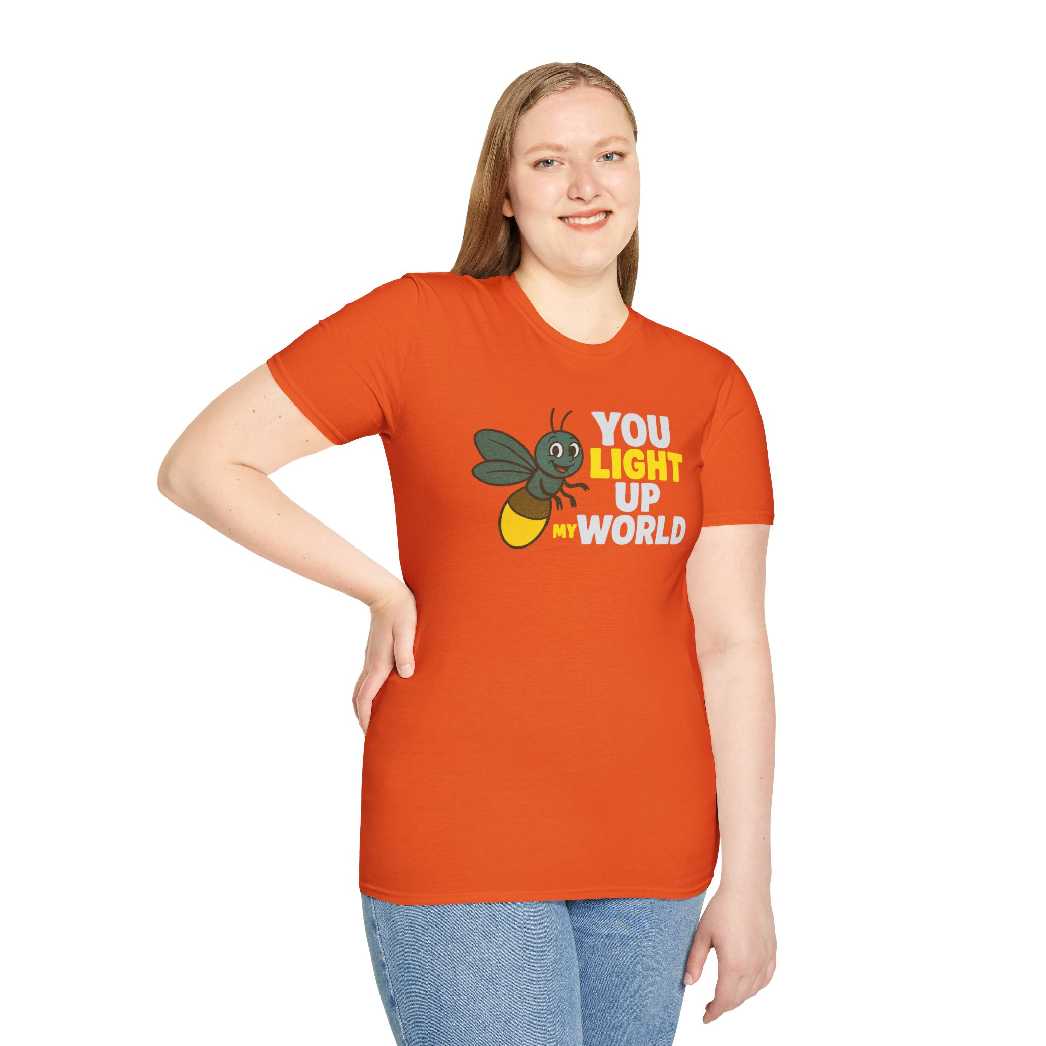 You Light Up My World (White) T-Shirt - Image 4