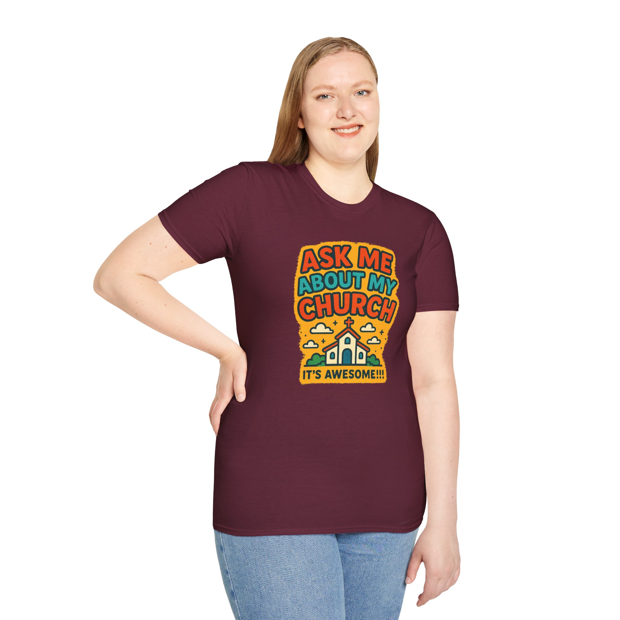 Ask Me About My Church T-Shirt - Image 10