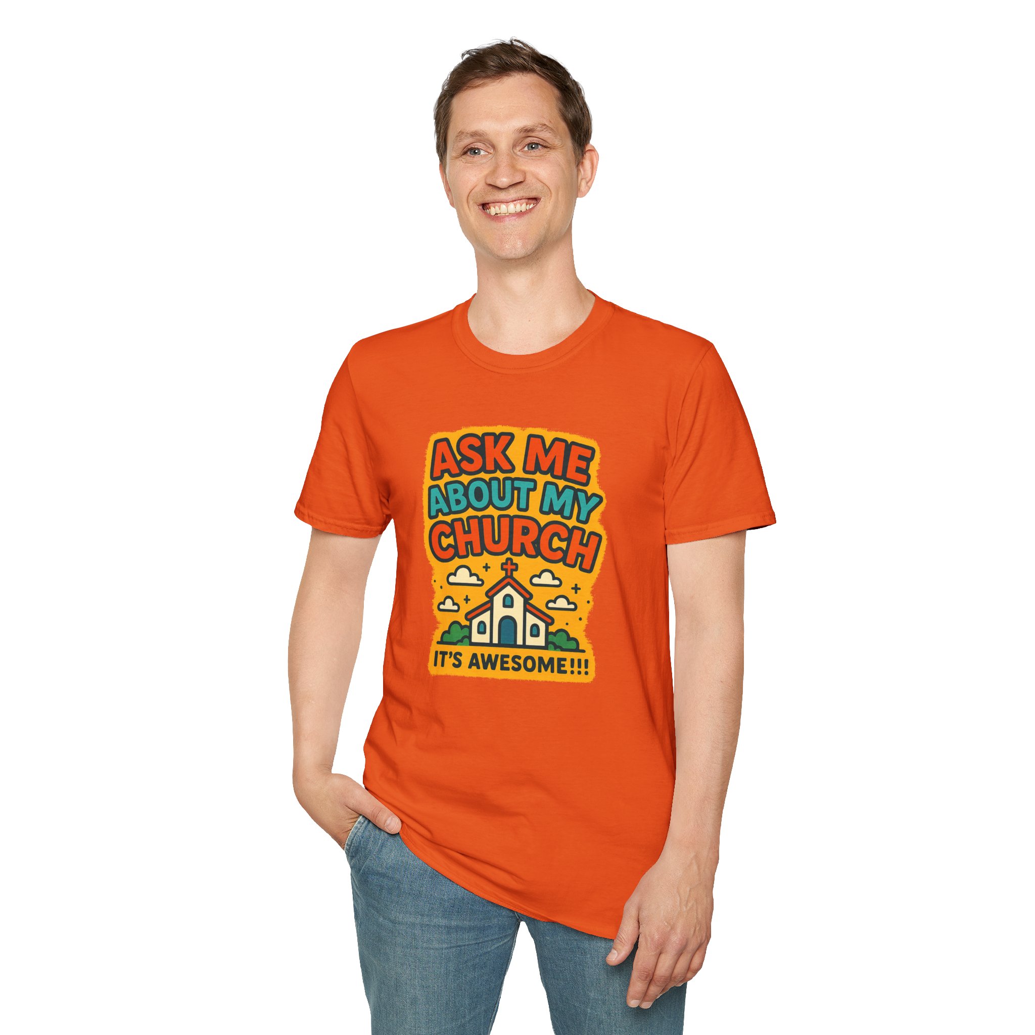 Ask Me About My Church T-Shirt - Image 8