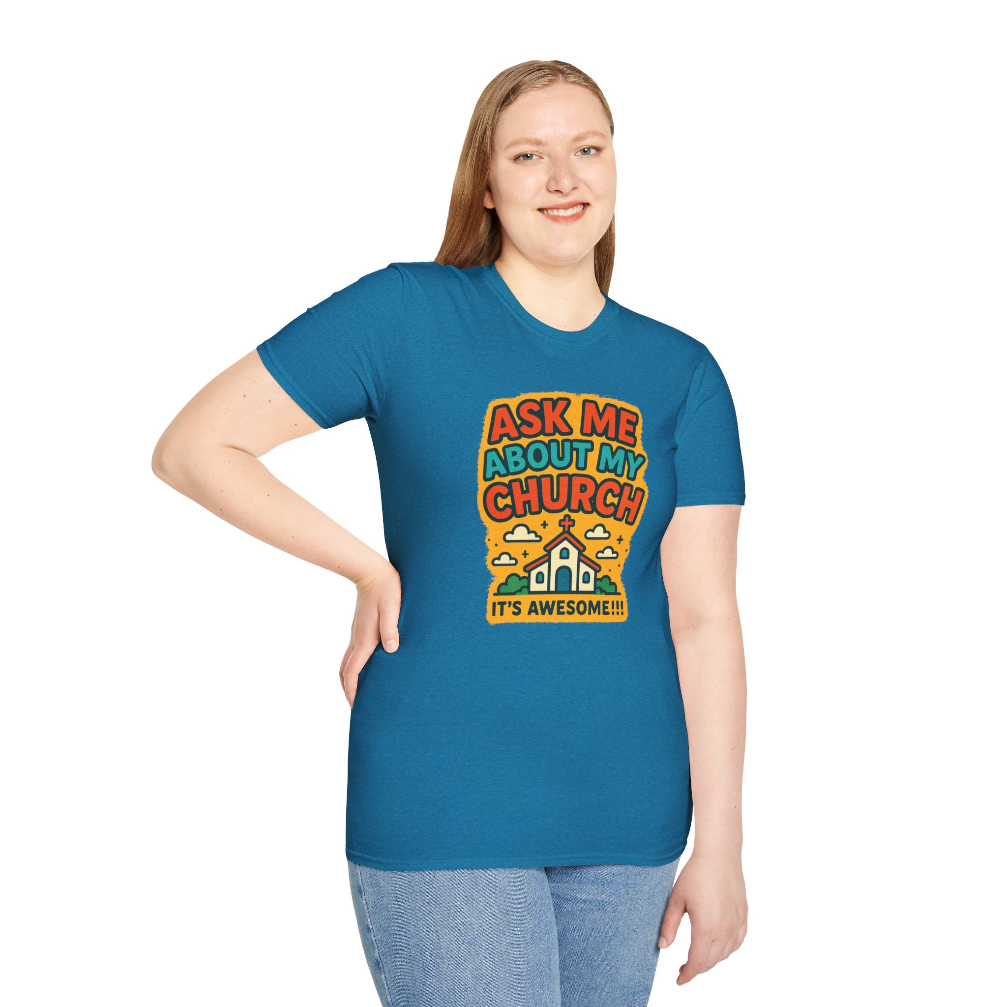 Ask Me About My Church T-Shirt - Image 2