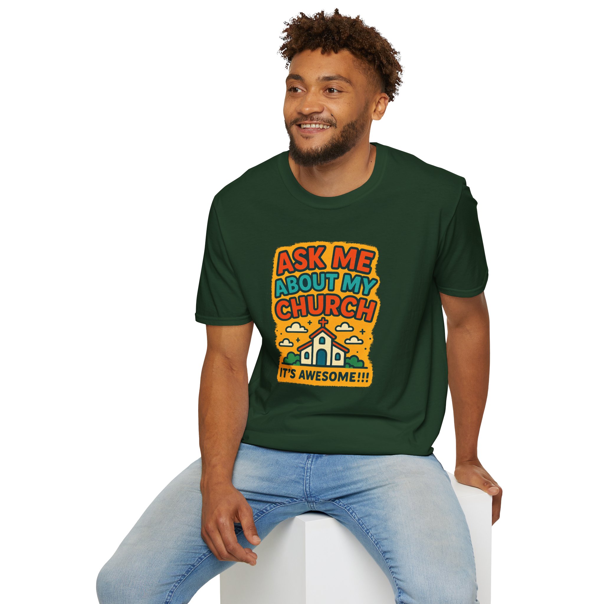 Ask Me About My Church T-Shirt - Image 12