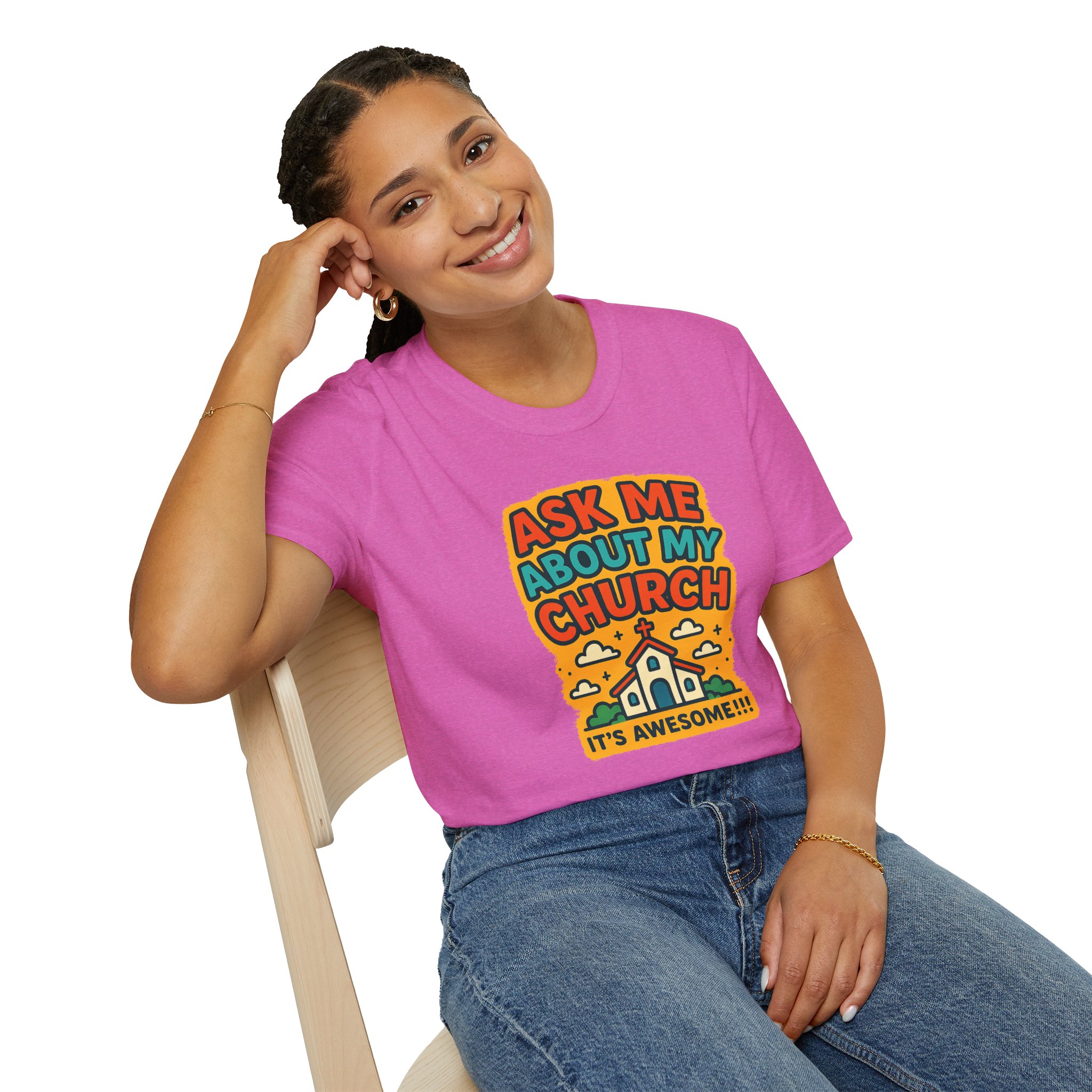 Ask Me About My Church T-Shirt - Image 24