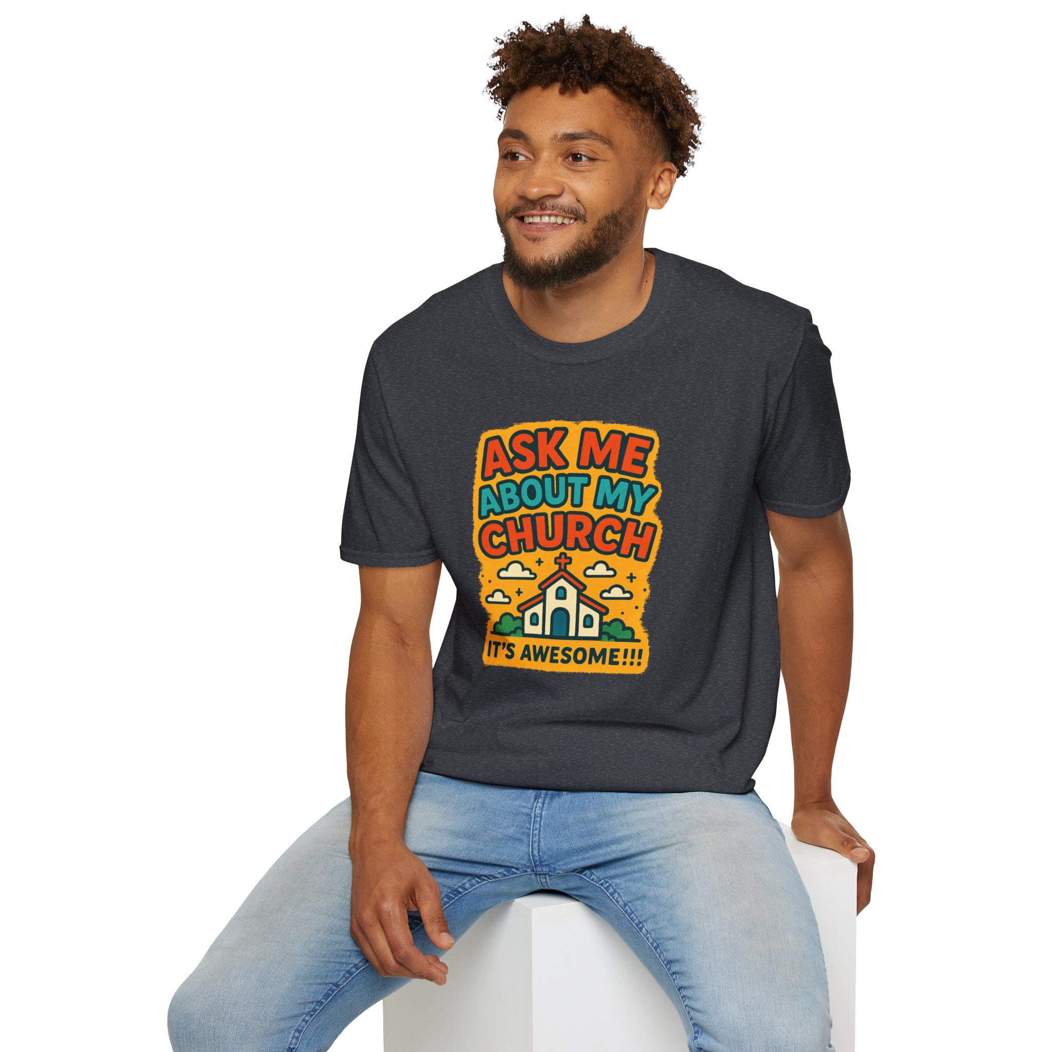 Ask Me About My Church T-Shirt - Image 20