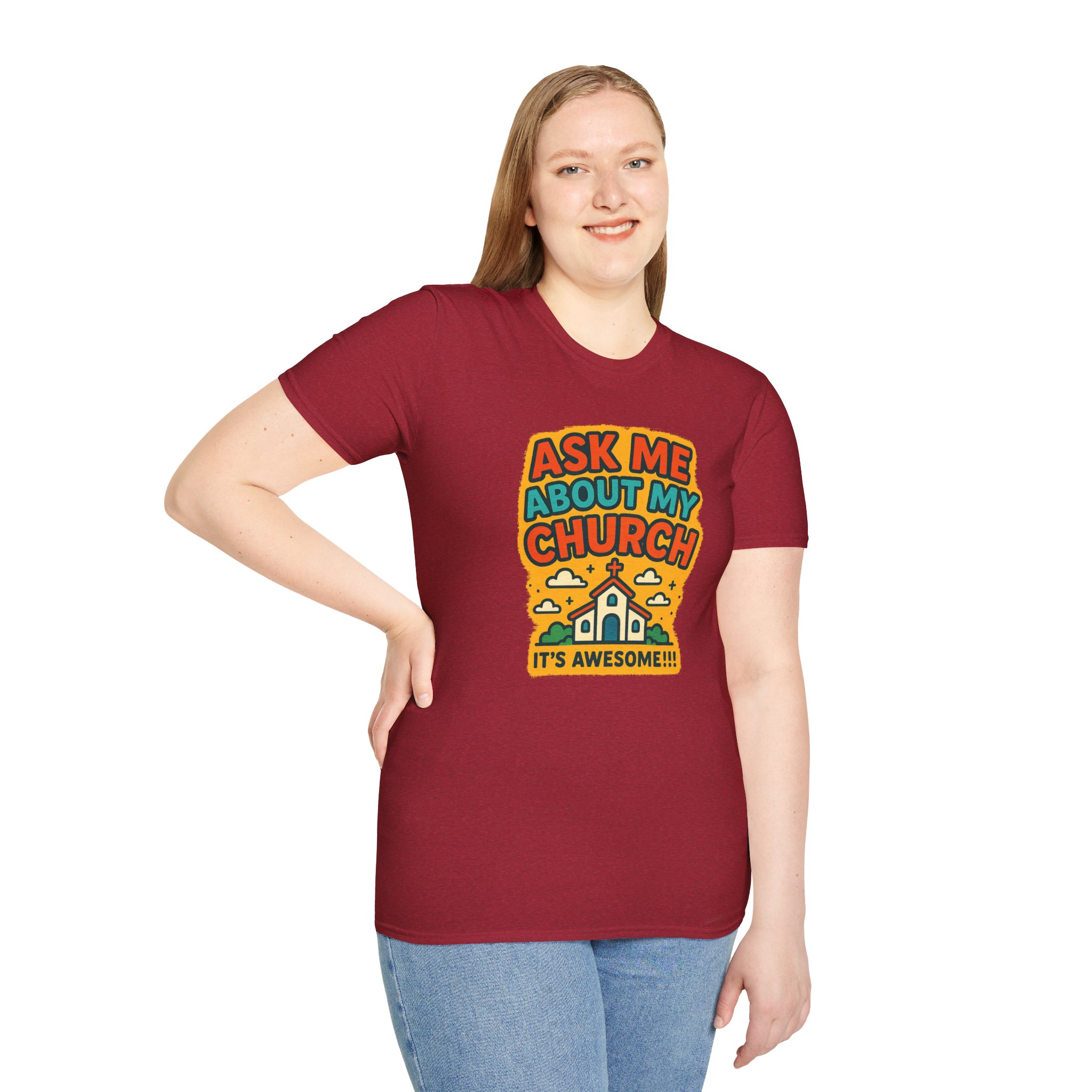 Ask Me About My Church T-Shirt - Image 26