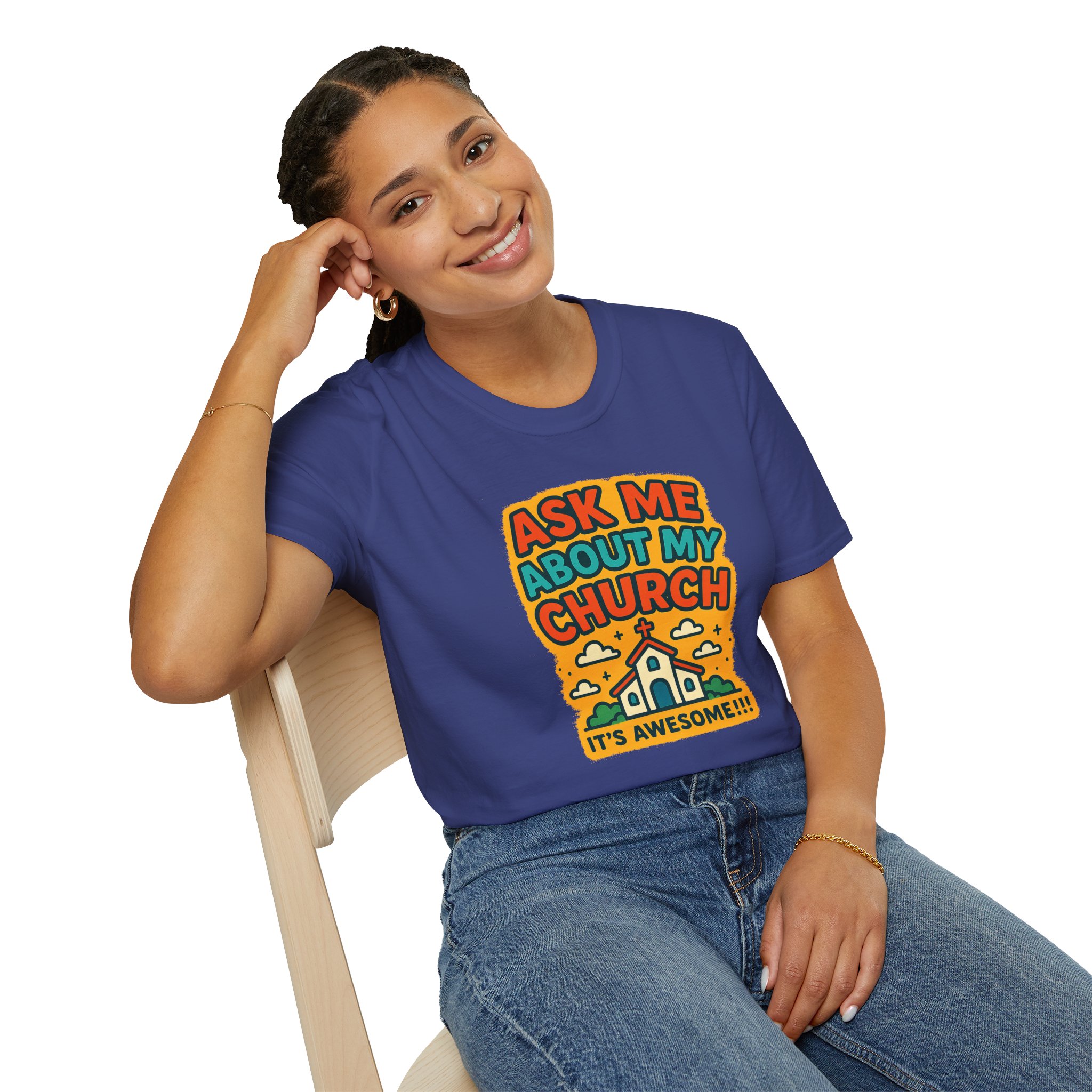 Ask Me About My Church T-Shirt - Image 18